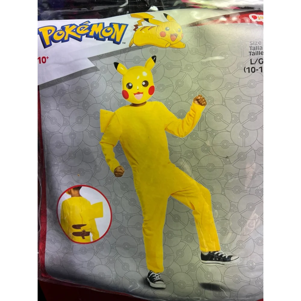 Pikachu Pokemon Classic Child Costume Large NEW